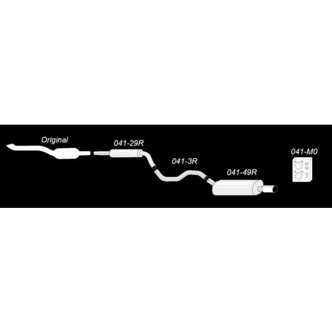 Εξάτμιση Sport TA Technix Audi TT (8N) Coupe / Roaster - 2WD - 1x100mm - Aνοξείδωτη - (02AU008-5)