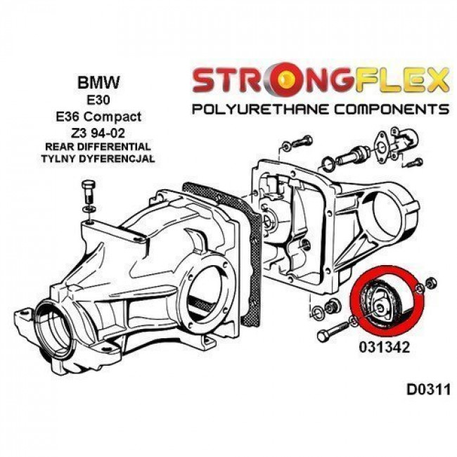 Σινεμπλόκ Πολυουρεθάνης Strongflex Sport πλήρες κιτ BMW E30 (82-91) - 17Τμχ - (036103A)
