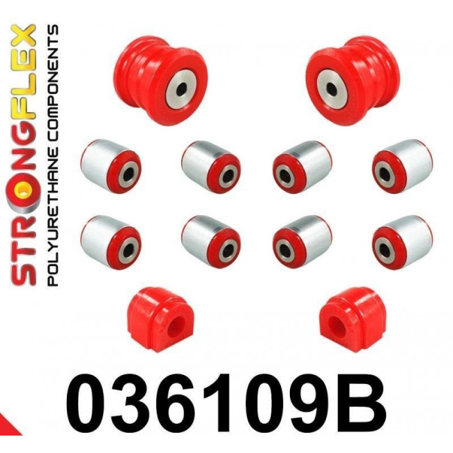 Πίσω Κιτ Σινεμπλόκ Πολυουρεθάνης Strongflex BMW 1 III (19-) F40,BMW 2 I (14-21) F44,BMW X1 II (15-22) F48,BMW X2 I (17-23) F39,Mini F54 Clubman,F60 Countryman (15-)  - 10/12 Τεμ. - (036109B)