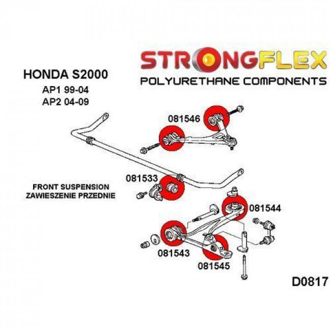 Σινεμπλόκ Πολυουρεθάνης Strongflex εμπρός αντιστρεπτικής - (081533B)