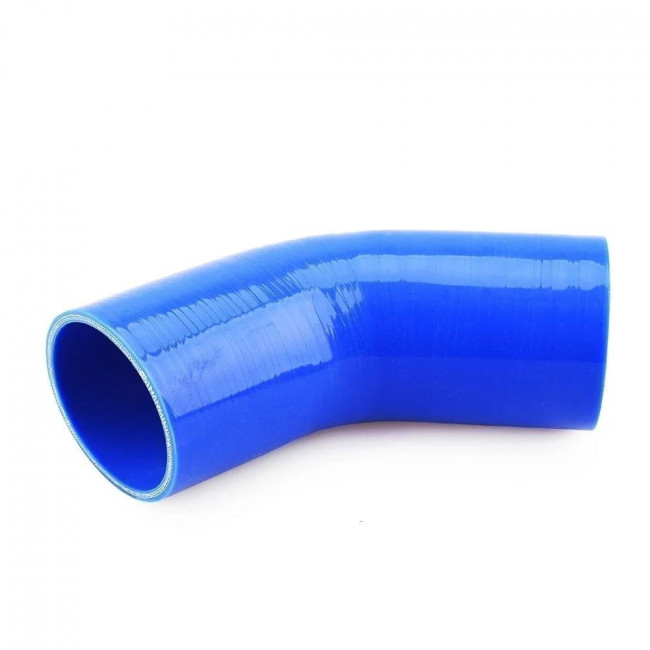 80mm Κολάρο Σιλικόνης - Γωνία 45° - Μήκος 125mm - 1 Τμχ. - Μπλε - (09B3020)