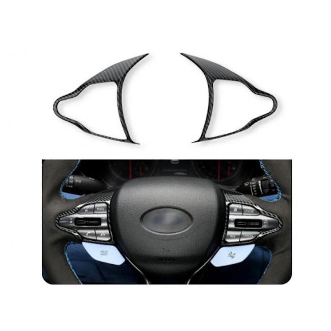 Τρίμ Τιμονίου Hyundai i20N Carbon - 2 Τμχ. - (1005004531343627-CF)