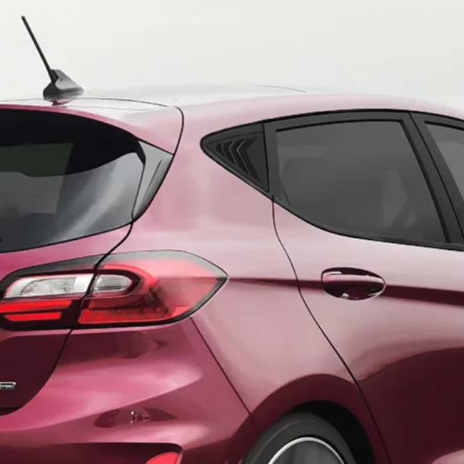Βράγχια / Αεραγωγοί Πίσω Τζαμιών Ford Fiesta MK8 (2018-2024) - Μαύρο Γυαλιστερό - 2 Τμχ. - (1005007867345307-GB)