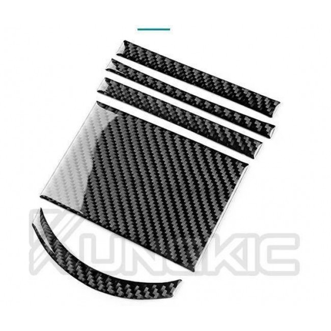 Τριμ Carbon Λεβιέ Ταχυτήτων Seat Ibiza 6L (2003-2008) - Μαύρο - 5 Τμχ. - (1005008083471822-BL)