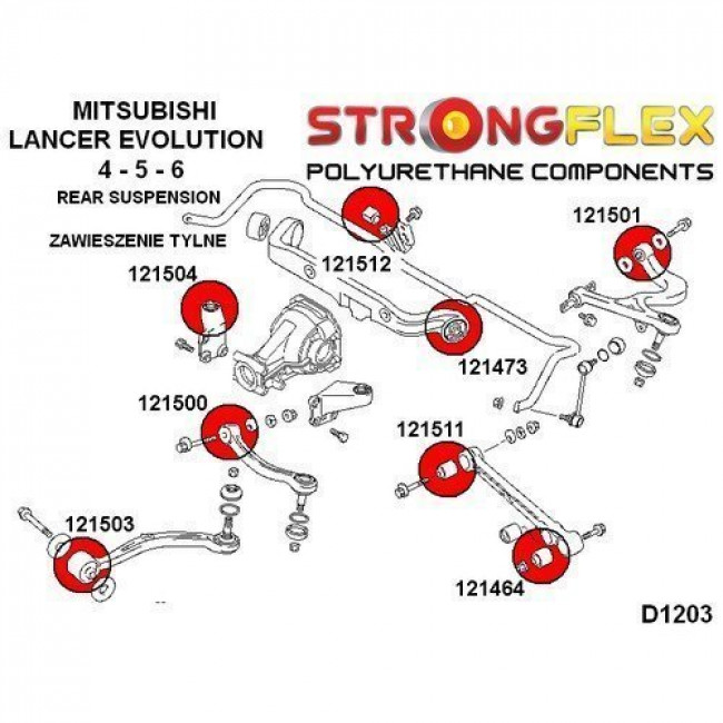 Σινεμπλόκ Πολυουρεθάνης Strongflex Sport πίσω πλήρες κιτ - (126140A)