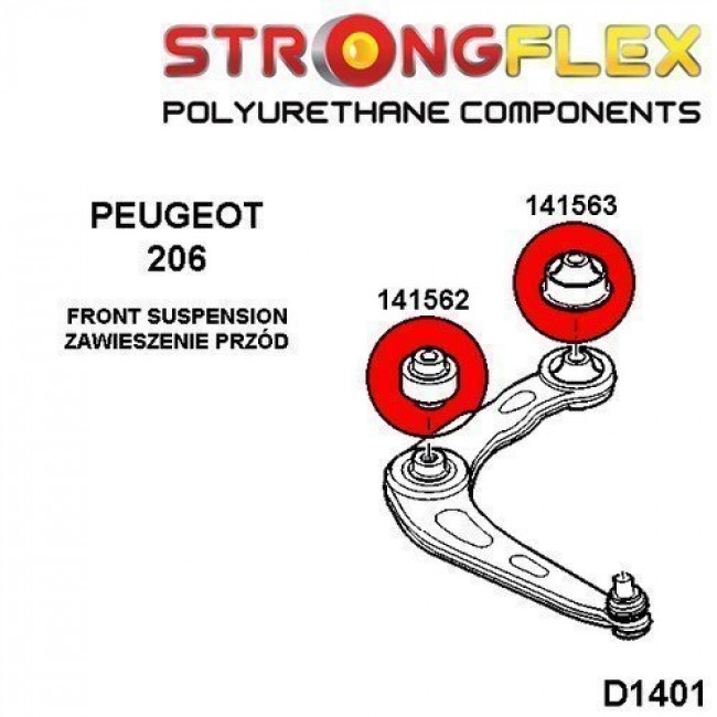 Σινεμπλόκ Πολυουρεθάνης Strongflex Sport εμπρός ψαλιδίου πίσω σινεμπλόκ - (141563A)