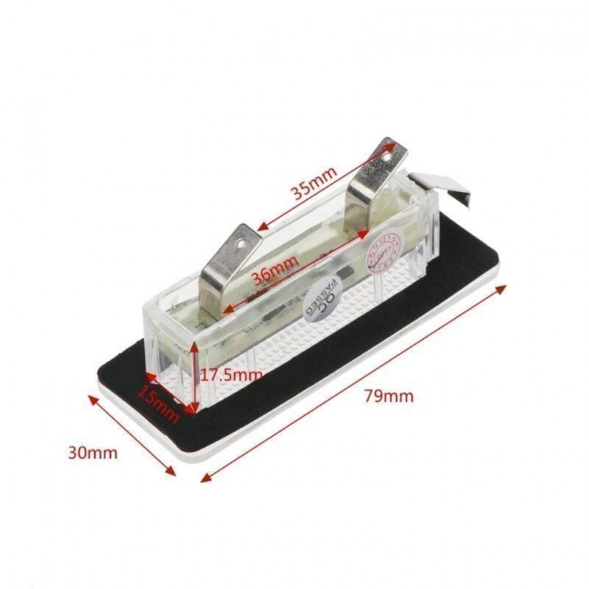 LED Φώτα Πινακίδας Smart Fortwo (450, 451, 453) - 2 Τμχ. - (15LEDLPL-MER-SM)