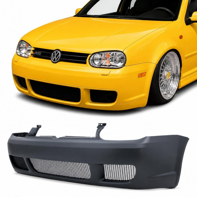 Προφυλακτήρας Eμπρός VW Golf 4 - Look R32 - Mε Πλαστικές Σίτες - (1J1807103JRS)