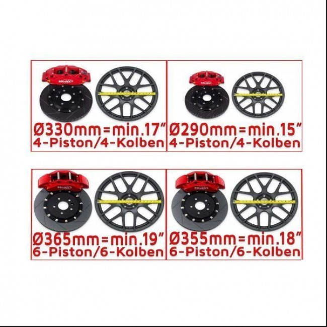 Τετραπίστονα Kit Φρένων Μπροστινά ⌀330mm V-Maxx για CITROËN C4 CACTUS (O) - 2 Τμχ. - (20 CI330 04)