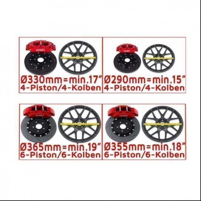 Τετραπίστονα Kit Φρένων Μπροστινά ⌀330mm V-Maxx για SKODA KAMIQ (NW) - 2 Τμχ. - (20 SK330 17)