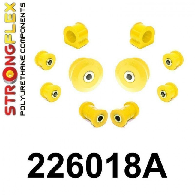 Σινεμπλόκ Πολυουρεθάνης Strongflex Sport Μπροστινού Άξονα Κιτ Sport - Κίτρινα - 10 Τμχ. - (226018A)