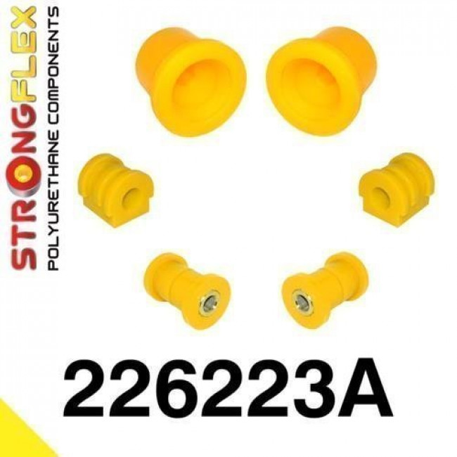 Σετ Σινεμπλόκ Εμπρός Πολυουρεθάνης Strongflex Seat Ibiza (6L) / koda Fabia (6Υ & 5J) / VW Fox (5Z), Polo (9N) - 90ShA -  6 Tεμ. - (226223A)