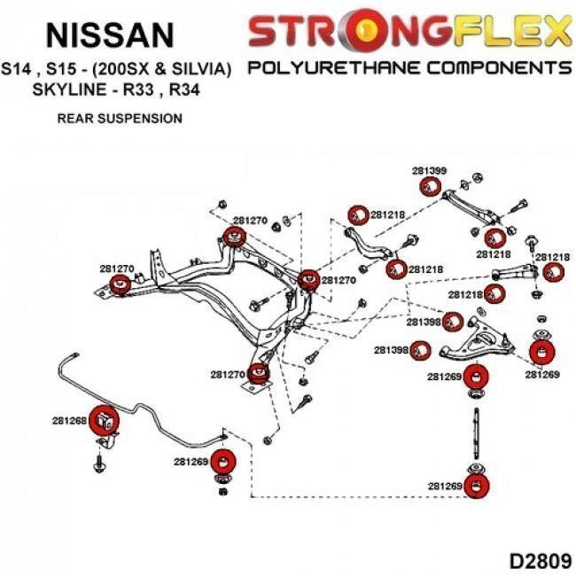 Σινεμπλόκ Πολυουρεθάνης Strongflex Sport Πίσω Αντιστρεπτικής (Πίσω) Sport - Κίτρινο - 2 Τμχ. - (281269A)