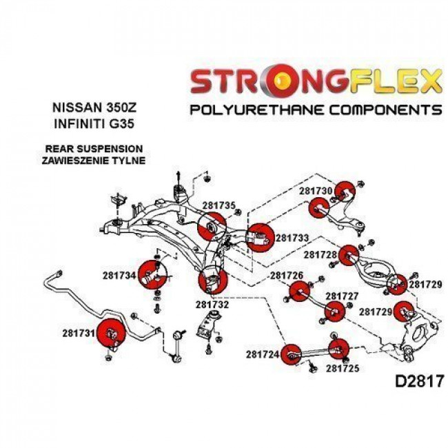 Σινεμπλόκ Πολυουρεθάνης Strongflex πίσω ψαλίδι πίσω σινεμπλόκ - (281725B)