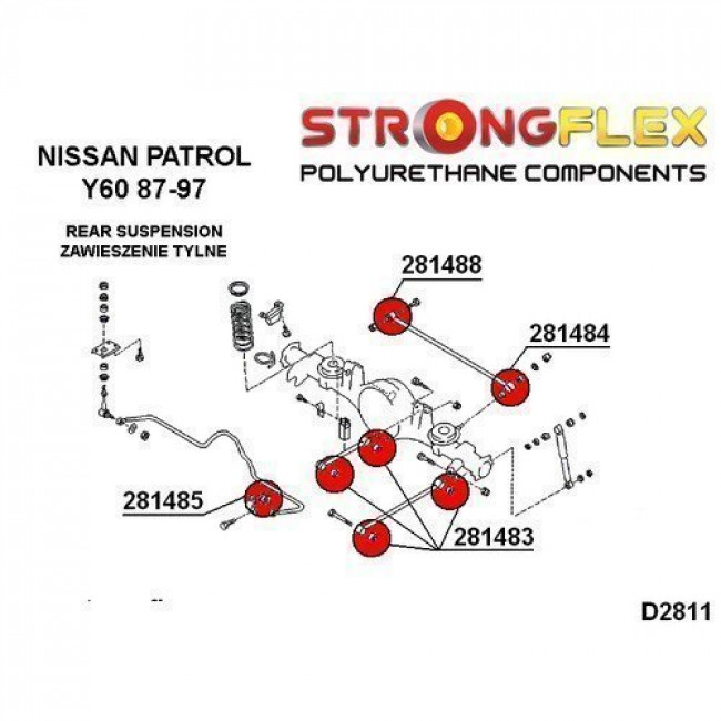 Σινεμπλόκ Πολυουρεθάνης Strongflex Sport πίσω πλήρες κιτ - (286132A)