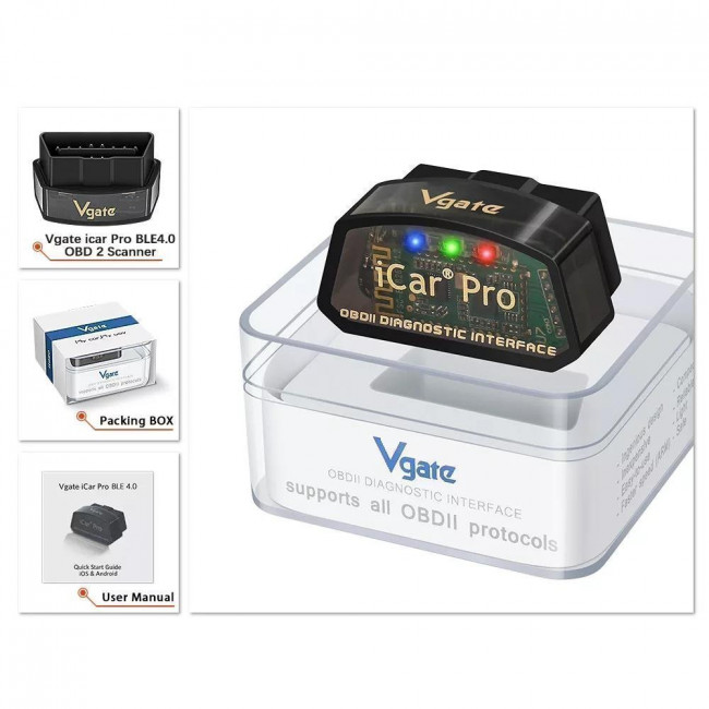 Αντάπτορας OBD iCar Pro BT 4.0 - 1 Τμχ. - (3256804878740012-4.0)