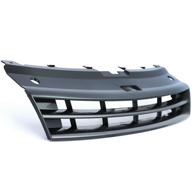 Μάσκα Εμπρός VW Polo 5 (6R / 6C) - (2009-2017) - Χωρίς Θέση Για Σήμα - Όλο Μαύρο - (6R0853653OE)