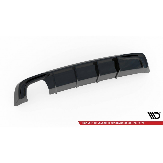 Διαχύτης Diffuser Maxton Design Audi A3 Sportback 8V Facelift (Μία Διπλή Αποληξη) - Μαύρο Γυαλσιτερό - (AU-A3-3F-SB-RS1GOO_)