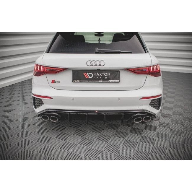 Splitter / Διαχύτης πίσω προφυλακτήρα Maxton Design Audi S3 Sportback 8Y - (AU-A3-8Y-SLINE-RS1G)