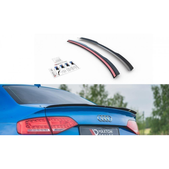 Αεροτομή / Spoiler Maxton Design Audi A4 & S-Line ( B8) - Sedan - (2008-2015) - Μαύρο Γυαλιστερό - (AU-A4-B8-CAP1G)