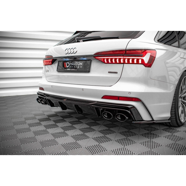 Splitter / Διαχύτης πίσω προφυλακτήρα Maxton Design Audi S6 C8 - (AU-A6-C8-SLINE-RS1G+RS1RG)