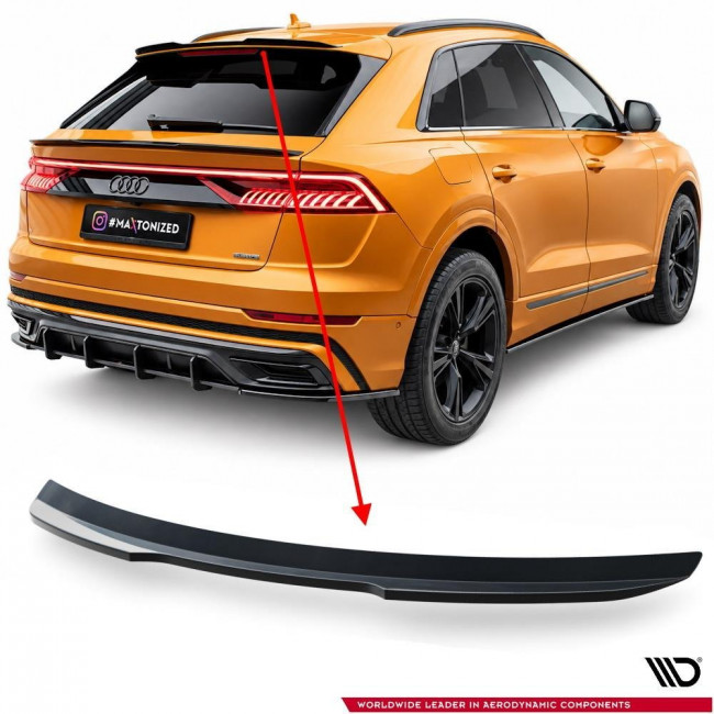 Πάνω Αεροτομή / Spoiler Maxton Design Audi Q8 / S-line / QS8  (4M) - Μαύρο Γυαλιστερό - 1 Τεμ.- (AU-Q8-1-SLINE-CAP1G)
