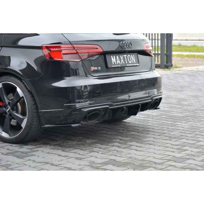 Πλαϊνά πίσω spoiler Maxton Design Audi RS3 8V FL Sportback μαύρο γυαλιστερό - (AU-RS3-8VF-RSD1G)