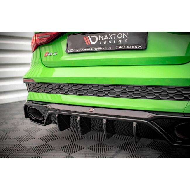 Splitter / Διαχύτης πίσω προφυλακτήρα Maxton Design AUDI RS3 8Y Μαύρο Γυαλιστερό - (AU-RS3-8Y-S-RS1G)