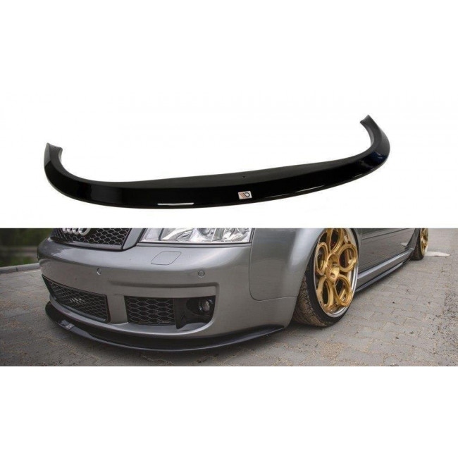 Spoiler / Χειλάκι εμπρός προφυλακτήρα Maxton Design Audi RS6 C5 Μαύρο Γυαλιστερό - (AU-RS6-C5-FD1G)