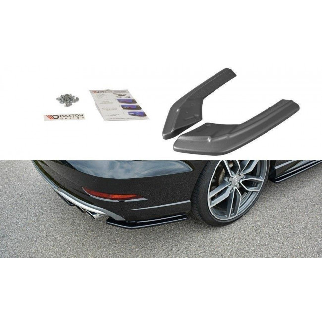 Πλαϊνά πίσω spoiler Maxton Design Audi S3 / A3 S-Line 8V FL Sedan μαύρο γυαλιστερό - (AU-S3-3F-S-RSD1G)
