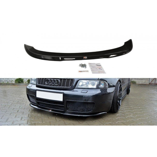 Spoiler / Χειλάκι εμπρός προφυλακτήρα Maxton Design Audi S4 B5 Carbon Look - (AU-S4-B5-FD1C)