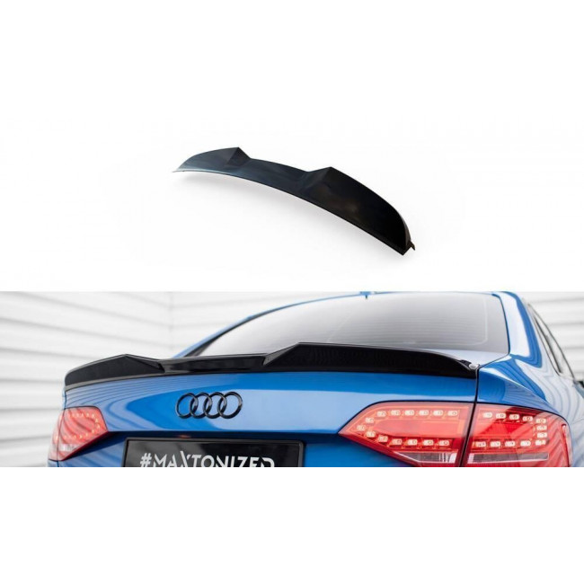 Spoiler / Αεροτομή Maxton Desing 3D Audi S4 (B8) - Sedan - (2009-2011) - Μαυρο Γυαλιστερό - 1 Τμχ. - (AU-S4-B8-CAP3D1G)