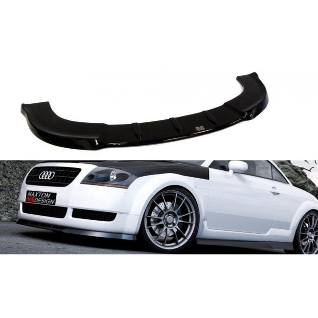 Spoiler / Χειλάκι εμπρός προφυλακτήρα Maxton Design Audi TT (8N) - Mαύρο Γυαλιστερό - (AU-TT-1-FD1G)