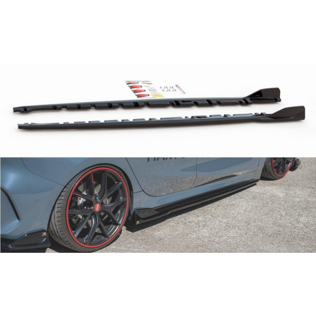Πρόσθετα Πλαϊνά Μαρσπιέ Maxton Design V.3 BMW 1 F40 M-Pack/ M135i look carbon - (BM-1-40-M-SD1C)