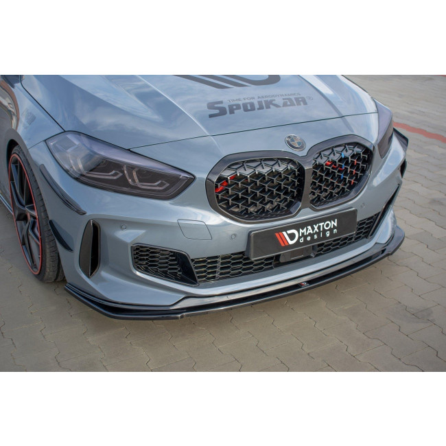 Spoiler / Χειλάκι εμπρός προφυλακτήρα Maxton Design BMW 1 F40 M-Pack/ M135i Carbon Look - (BM-1-40-MPACK-FD1C)
