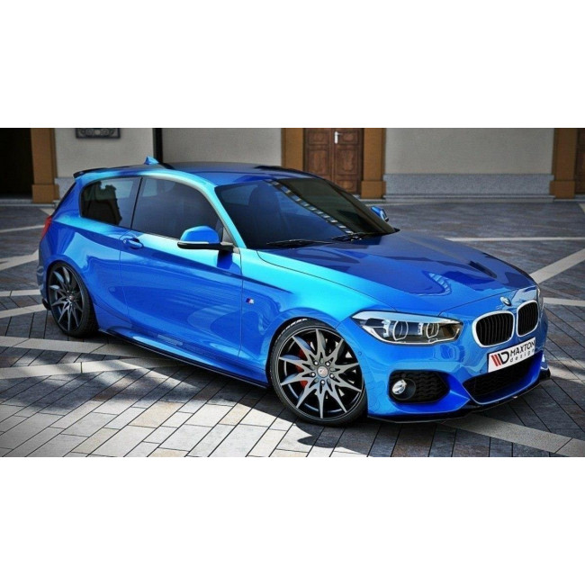 Πρόσθετα Πλαϊνά Μαρσπιέ Maxton Design BMW 1 F20/F21 M-Power μαύρο σαγρέ - (BM-1-F20F-M-SD1T)