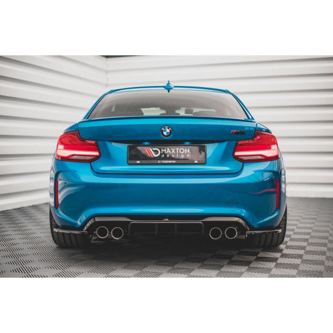 Splitter / Διαχύτης Πίσω Προφυλακτήρα Maxton Design BMW M2 (F87) - Μαύρο Γυαλιστερό - 1 Τμχ. - (BM-2-87-M-RS1G)