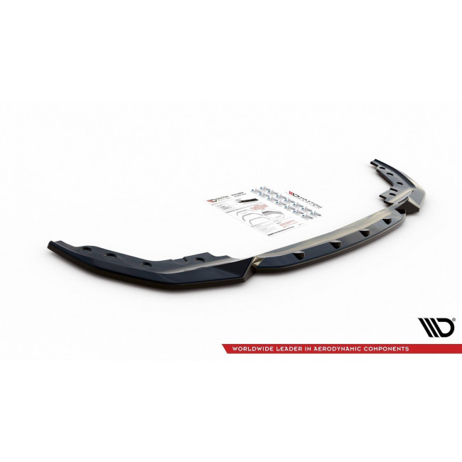Spoiler / Χειλάκι Εμπρός Προφυλακτήρα V.4 - BMW Σειρά 3 G20 / G21 - M-Pack - Μαύρο Γυαλιστερό - (BM-3-20-MPACK-FD4G)