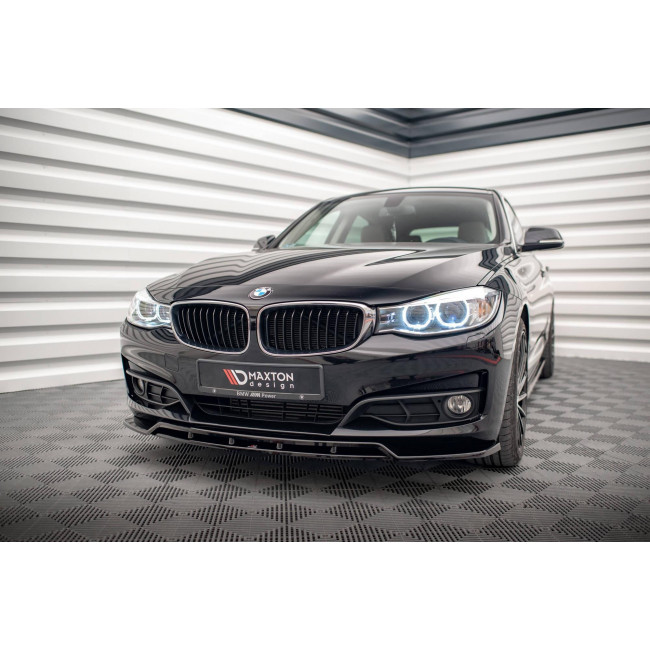 Spoiler / Χειλάκι εμπρός προφυλακτήρα Maxton Design BMW 3 GT F34 Μαύρο Γυαλιστερό - (BM-3-34-GT-FD1G+FD1RG)