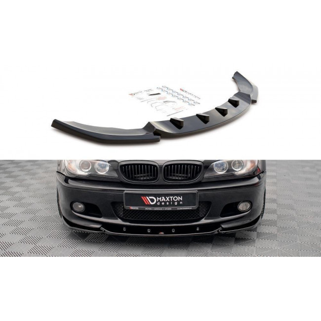 Spoiler / Χειλάκι Εμπρός Προφυλακτήρα V.2 BMW Σειρά 3 (E46) Coupe - M-Pack - Μαύρο Γυαλιστερό - (BM-3-46-C-MPACK-FD2G)