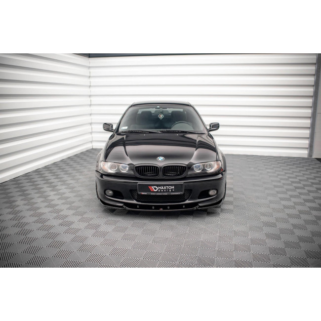 Spoiler / Χειλάκι Εμπρός Προφυλακτήρα V.2 BMW Σειρά 3 (E46) Coupe - M-Pack - Μαύρο Γυαλιστερό - (BM-3-46-C-MPACK-FD2G)
