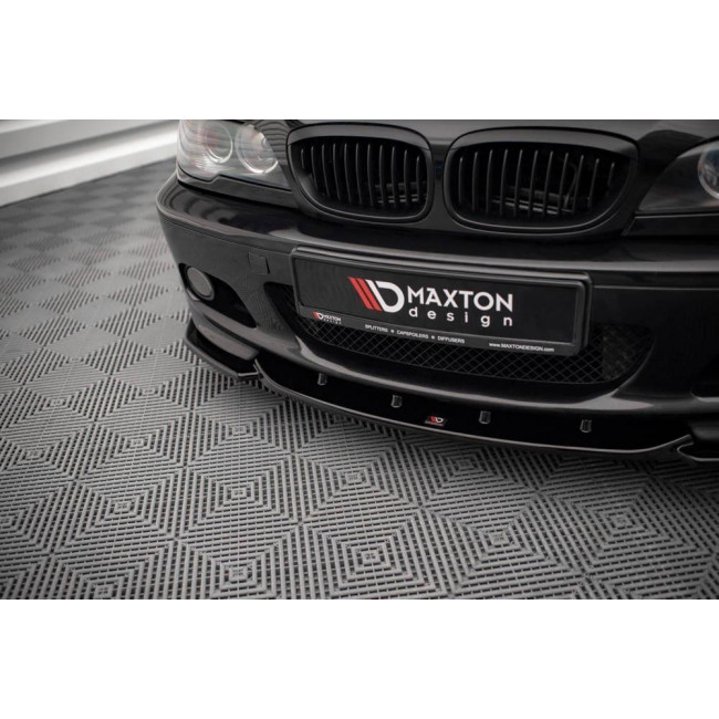 Spoiler / Χειλάκι Εμπρός Προφυλακτήρα V.2 BMW Σειρά 3 (E46) Coupe - M-Pack - Μαύρο Γυαλιστερό - (BM-3-46-C-MPACK-FD2G)