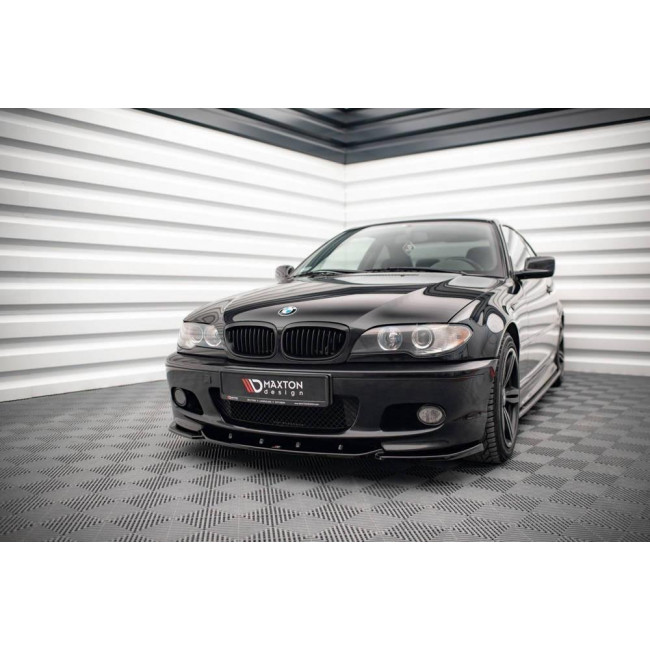 Spoiler / Χειλάκι Εμπρός Προφυλακτήρα V.2 BMW Σειρά 3 (E46) Coupe - M-Pack - Μαύρο Γυαλιστερό - (BM-3-46-C-MPACK-FD2G)