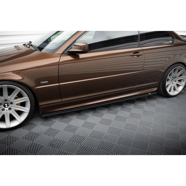 Πρόσθετα Πλαϊνά Μαρσπιέ V.1 Maxton Design BMW 3 (E46) COUPE - M-PACK - Μαύρο Γυαλιστερό - (BM-3-46-C-MPACK-SD1G)