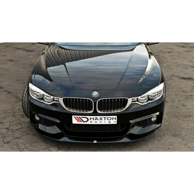 Spoiler / Χειλάκι εμπρός προφυλακτήρα Maxton Design BMW 4 F32 M-PACK Carbon Look - (BM-4-F32-MPACK-FD2C)