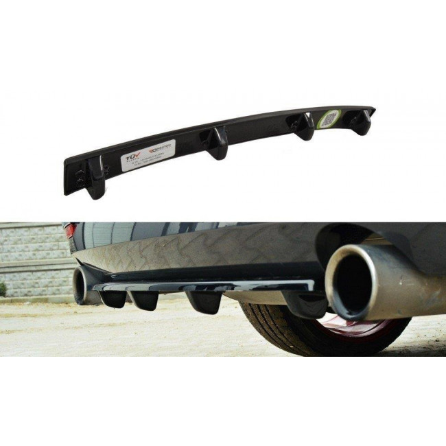 Splitter / Διαχύτης πίσω προφυλακτήρα Maxton Design BMW 4 F32 M-PACK Μαύρο Γυαλιστερό - (BM-4-F32-MPACK-RD1+RD2G)