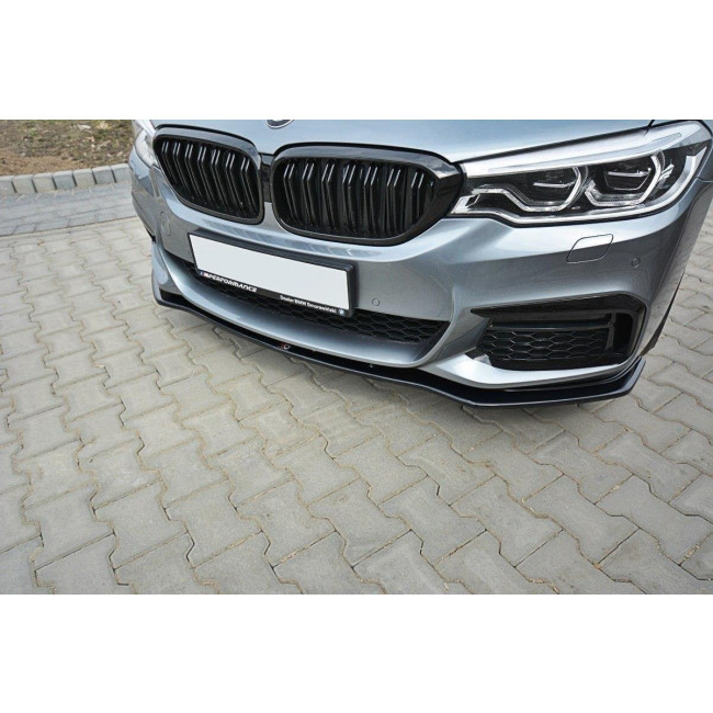 Spoiler / Χειλάκι εμπρός προφυλακτήρα Maxton Design BMW 5 G30/ G31 M-Pack Carbon Look - (BM-5-G30-MPACK-FD1C)