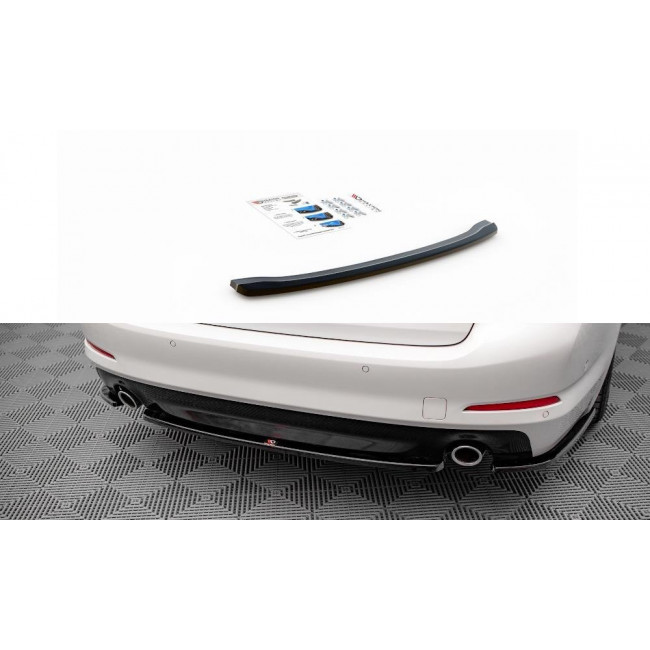 Splitter / Διαχύτης πίσω προφυλακτήρα Maxton Design for BMW 5 G30 - Μαύρο Γυαλιστερό - (BM-5-G30-RD1G)