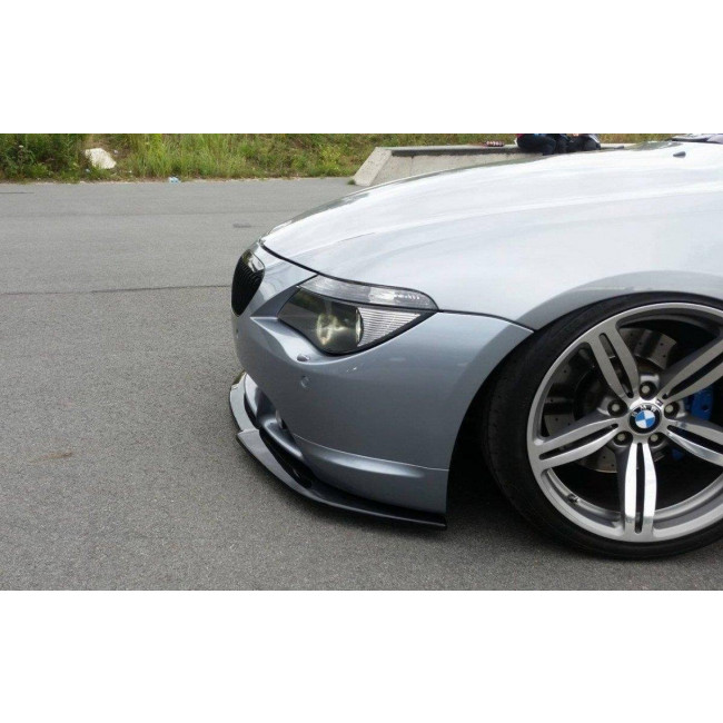 Spoiler / Χειλάκι εμπρός προφυλακτήρα Maxton Design BMW 6 (E63 / E64) - Mαύρο Γυαλιστερό - 1 Τεμ. - (BM-6-63-FD2+FD2RG)