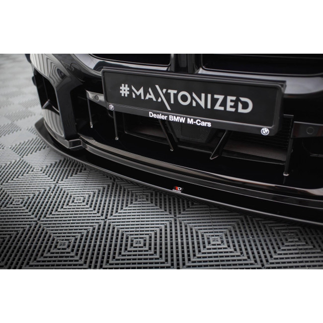 Spoiler / Χειλακι Εμπρός Προφυλακτήρα Maxton Design V.4 BMW M2 G87 (2023 - ) - Μαυρο Γυαλιστερο - (BM-M2-G87-FD4G)